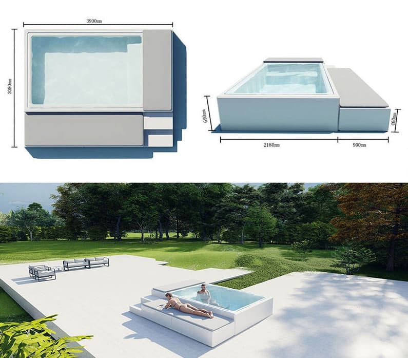 Fabrication artisanale d'une mini piscine haut de gamme